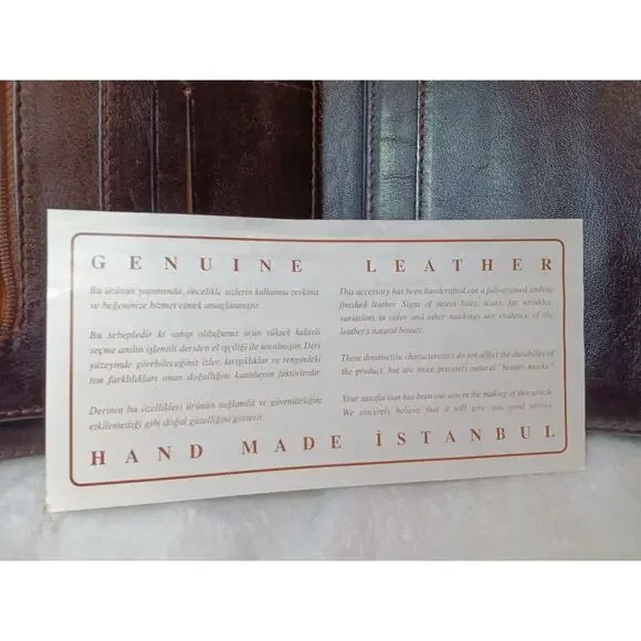 Leather Portfolio Organizer - Brown - Unbranded - Picture 6 of 7